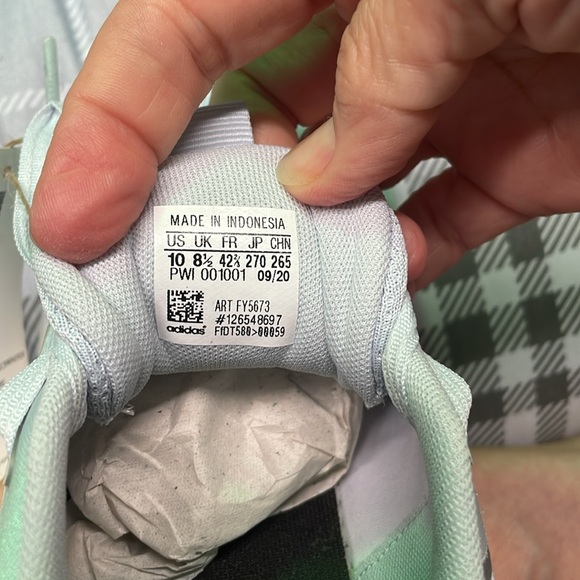 ADIDAS QT RACER SPORT SNEAKERS WOMENS Halo Blue/White/Halo Silver size 10 - Picture 5 of 6